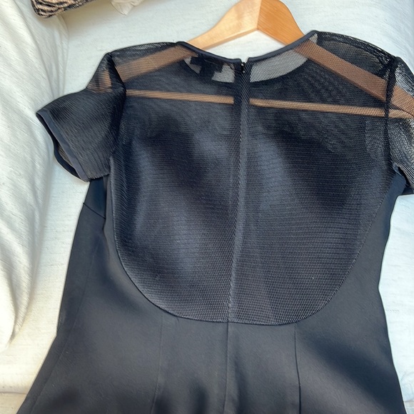 DKNY Black Shift Dress with mesh top Size 6 - Picture 4 of 4
